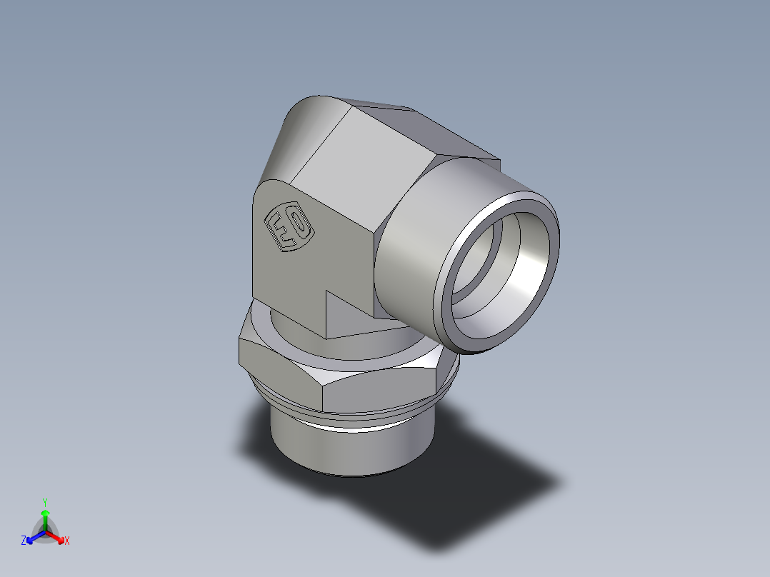 卡套式工业通用硬管接头EO_Adjustable_Locknut_elbow_WEE25SMOMDCF