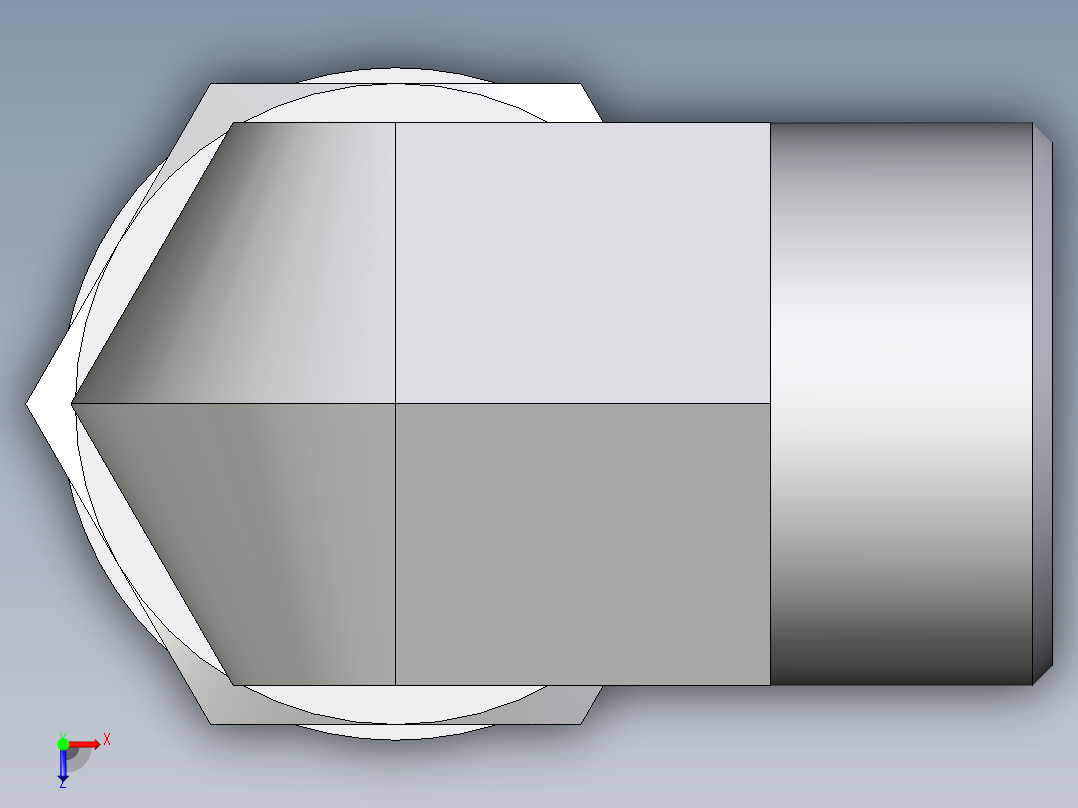 卡套式工业通用硬管接头EO_Adjustable_Locknut_elbow_WEE25SMOMDCF俯视图