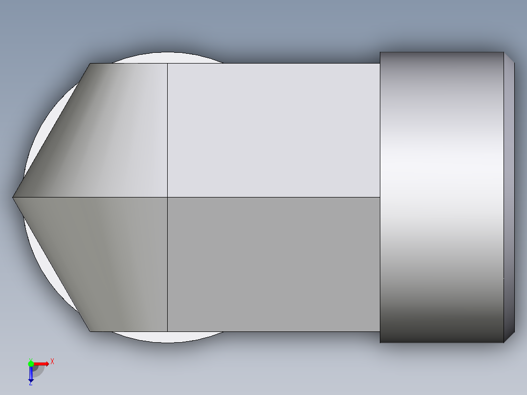卡套式工业通用硬管接头EO_Union_elbow_W18LCFX俯视图