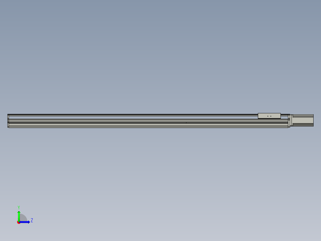 东锦丝杆传动-直线滑台模组DH170-C-L10-S1600-BC-P750W-C3左视图