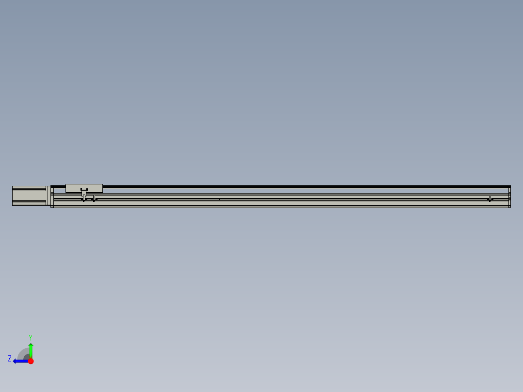 东锦丝杆传动-直线滑台模组DH170-C-L10-S1600-BC-P750W-C3右视图