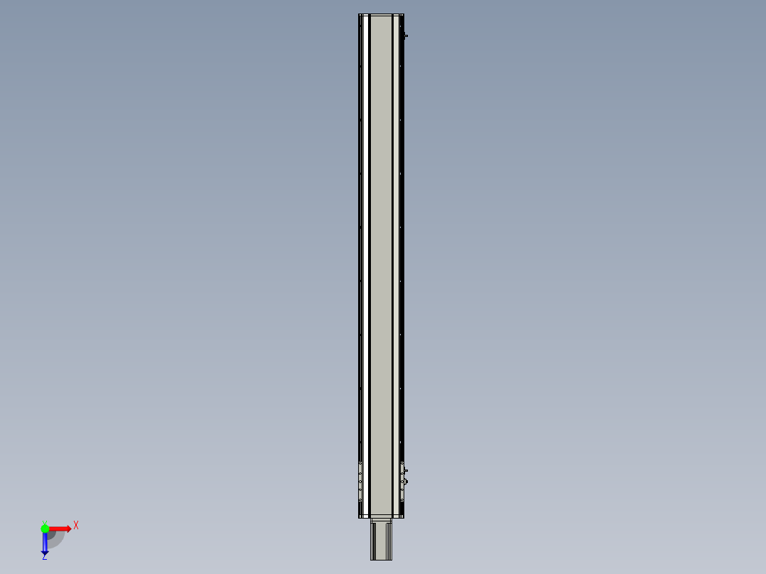 东锦丝杆传动-直线滑台模组DH170-C-L10-S1600-BC-P750W-C3俯视图