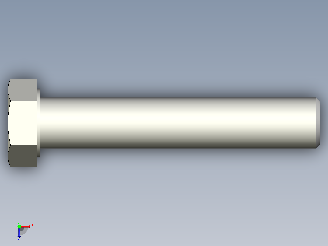 螺钉-DIN_931-M20x2.5x110_30.stp俯视图