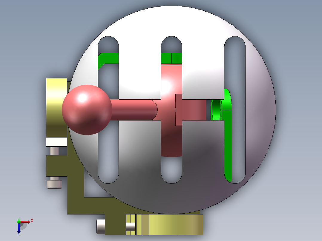 圆弧多弧形方向结构俯视图
