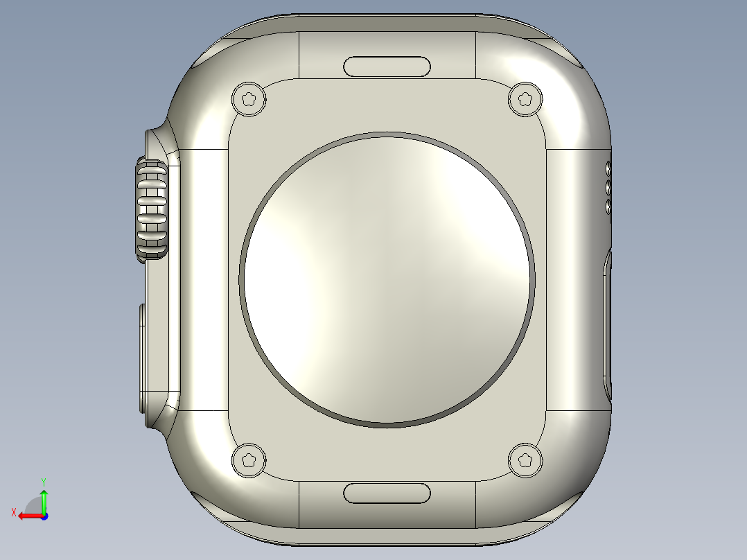 苹果iWatch Ultra后视图
