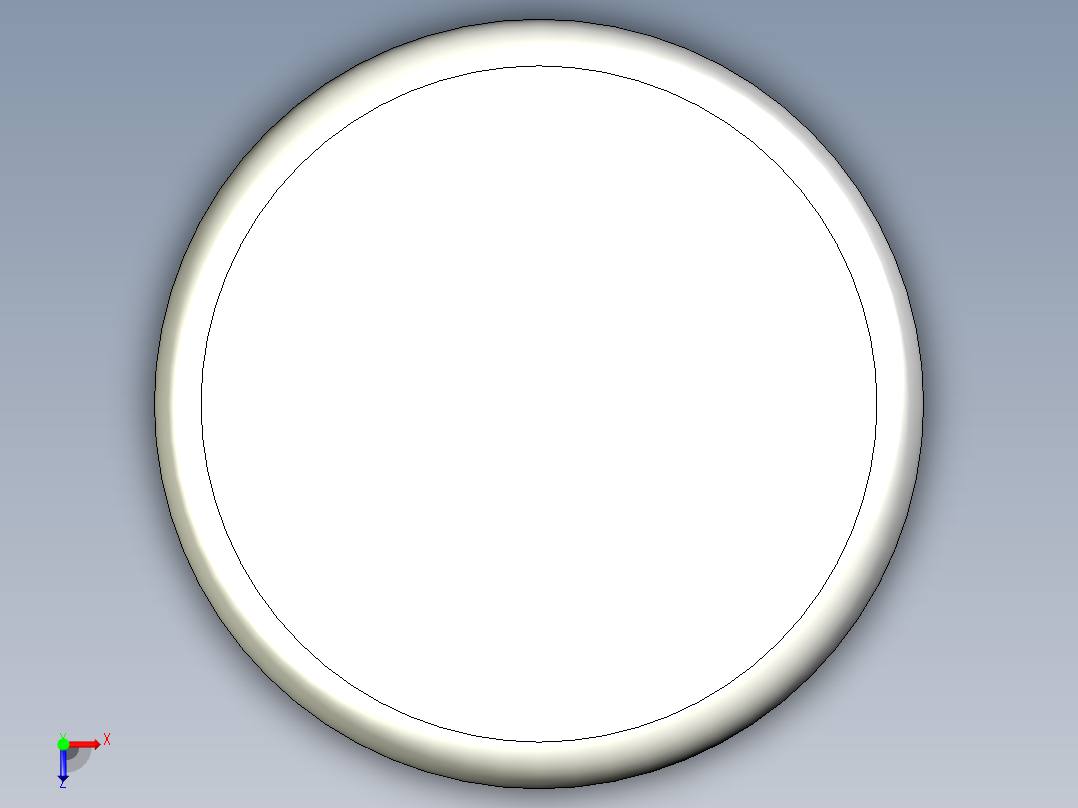 單一取手不銹鋼蓋與螺絲ER-3D多系列多零件图纸模型俯视图