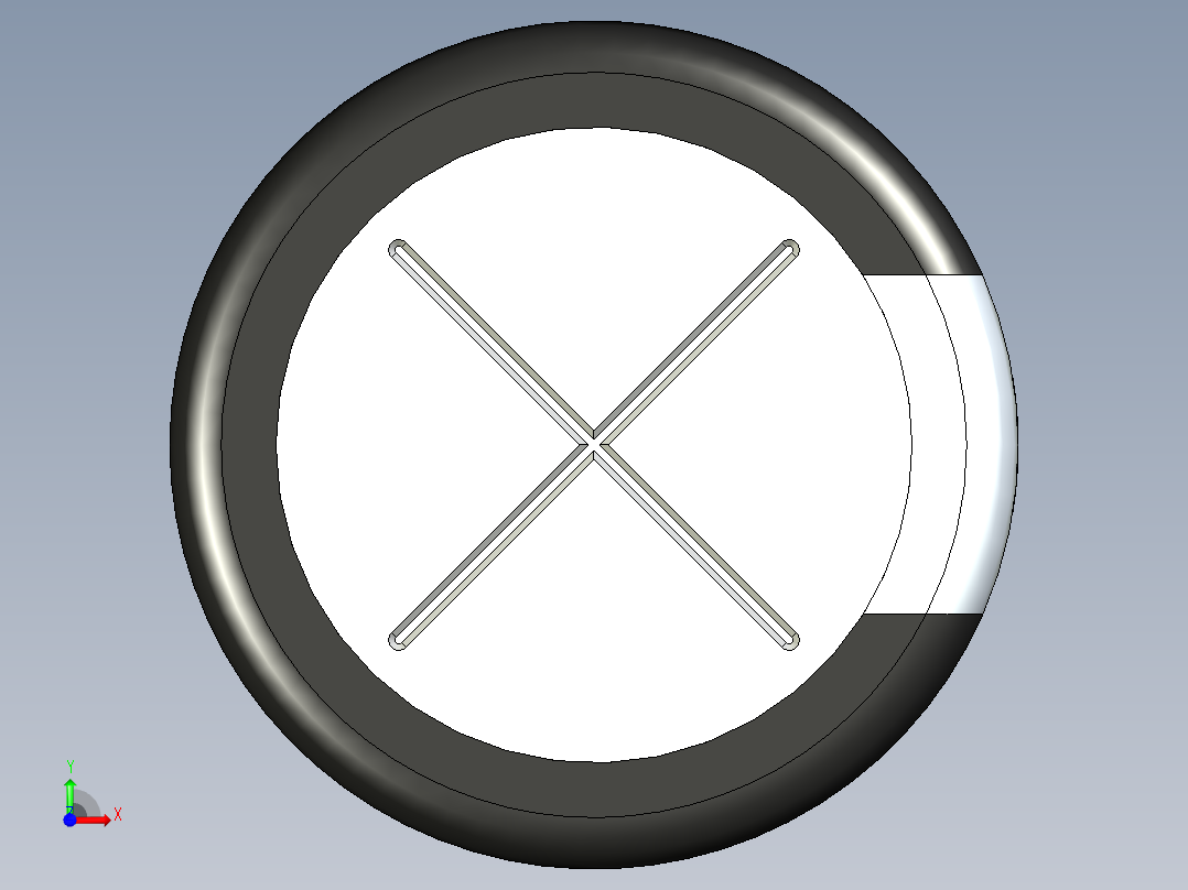 无源元件封装-CAP_RAD_D16x31.5_POL_BK前视图