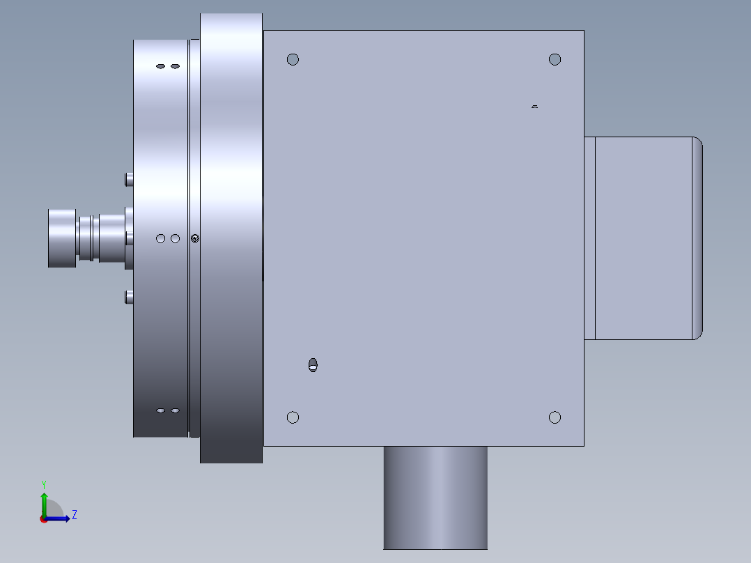 JX646-数控机床六工位自动刀架系统设计【含三维】左视图