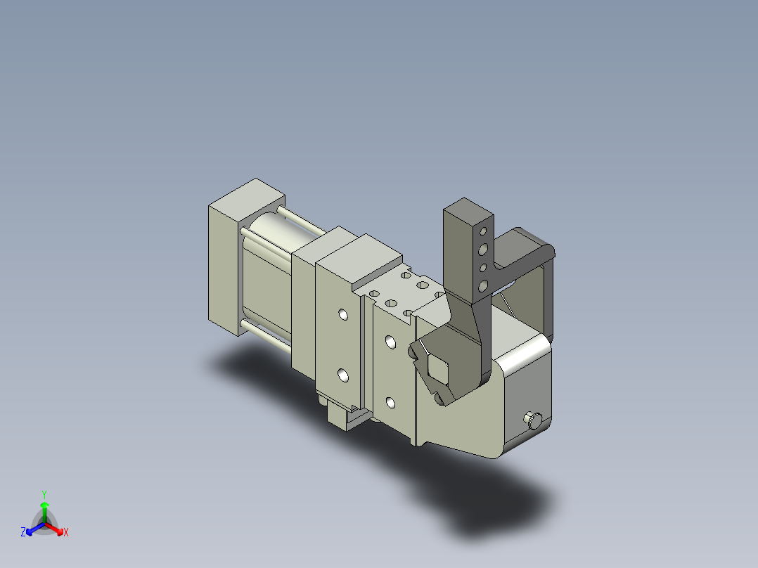 德克斯TUNKERS气缸数模V50.1 A12 T12 5~44 GRAD正等轴测图