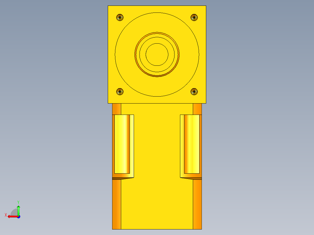 换向器PW70双轴 PLX60-L1 14-50-70-M4.stp后视图