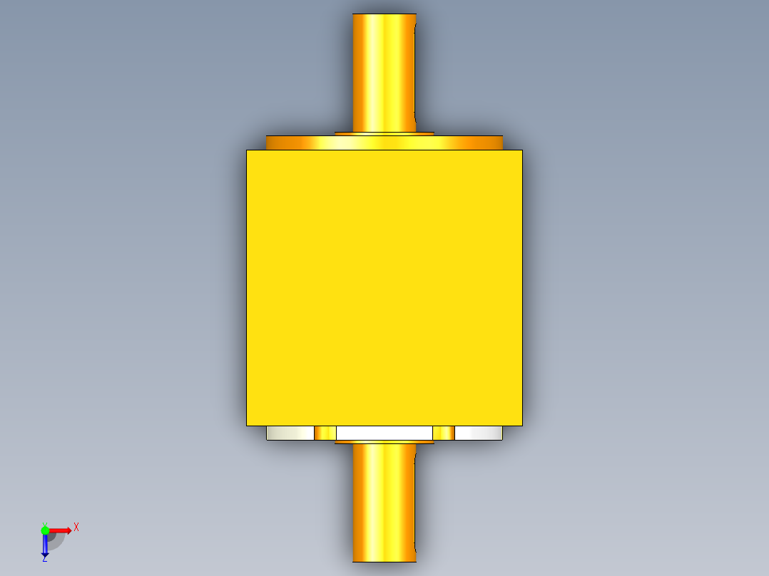 换向器PW70双轴 PLX60-L1 14-50-70-M4.stp俯视图