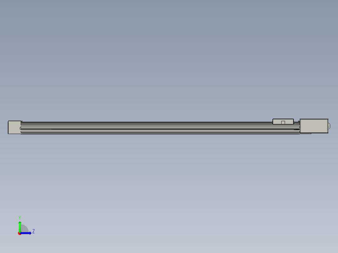 威洛博直线电机模组EB4-L40-S1050-BR-57-MS3左视图
