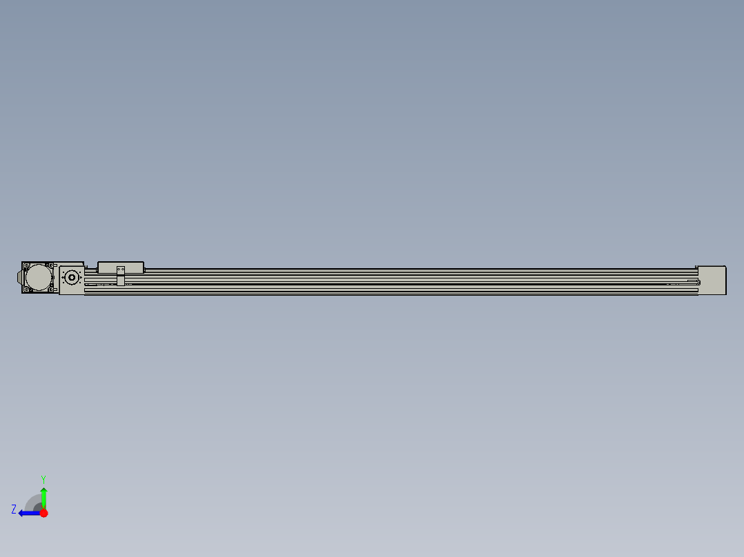 威洛博直线电机模组EB4-L40-S1050-BR-57-MS3右视图