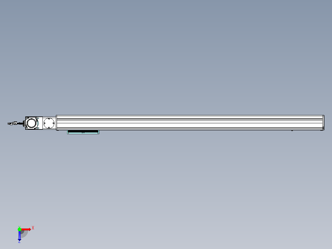 威洛博VBC同步带传动一无尘环境VBC14-L45-S1050-BL-ZP40-C3俯视图