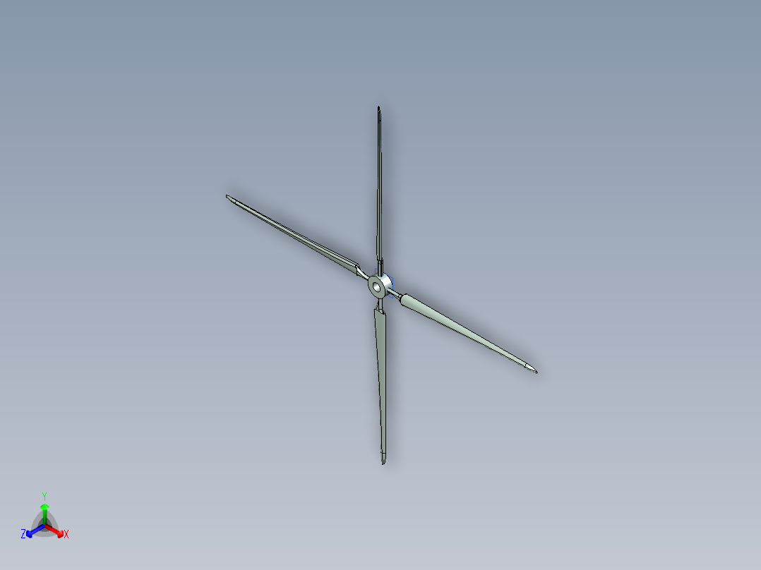 直升飞机 飞机模型设计 (2)正等轴测图