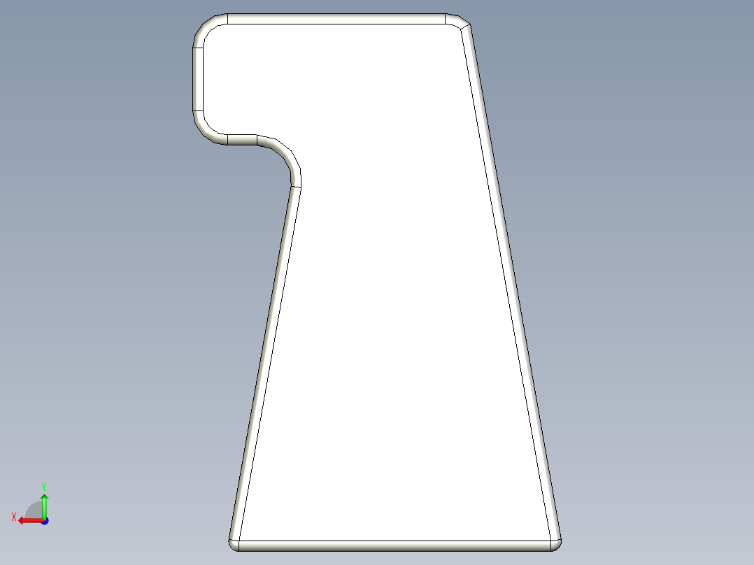 取手(鋁合金)(A)LG-3D多系列多零件图纸模型后视图