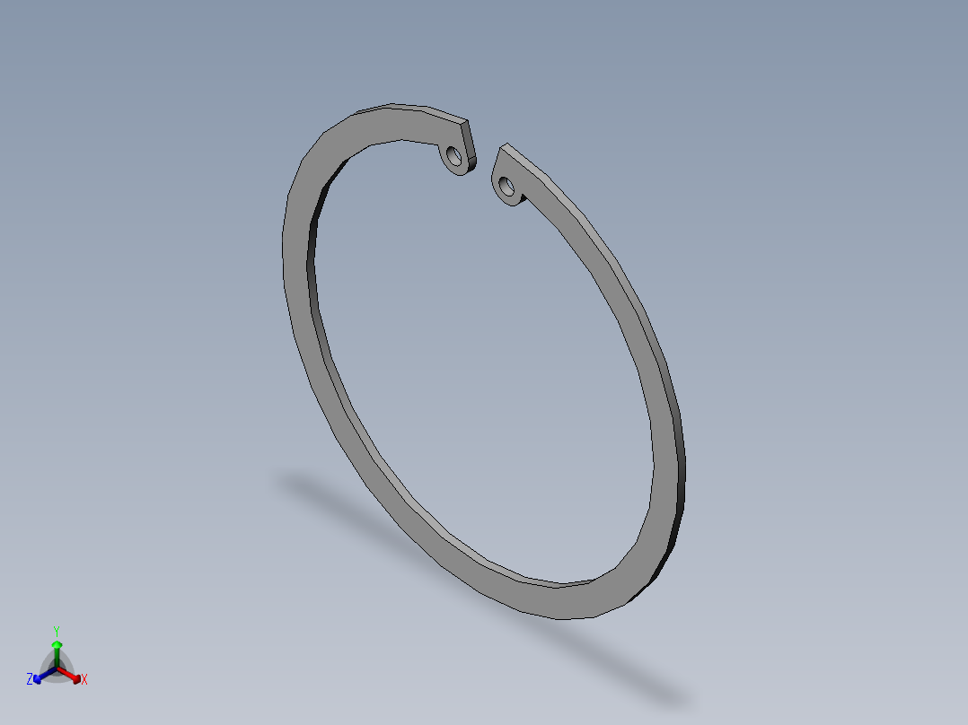 etaining ring 正等轴测图