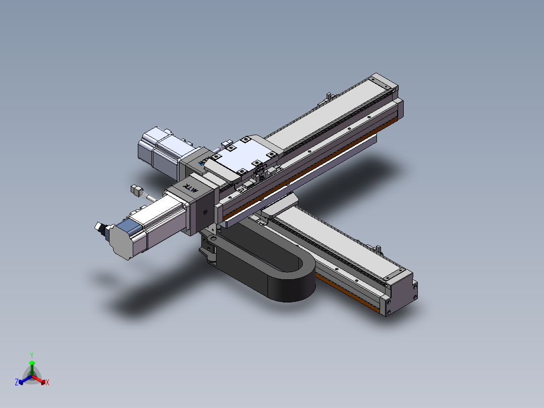 内嵌直交机械手XYG系列XYG330-F3正等轴测图