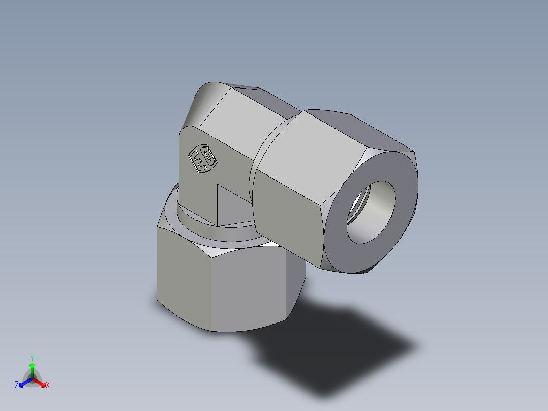 卡套式工业通用硬管接头EO_Union_elbow_W14SCF