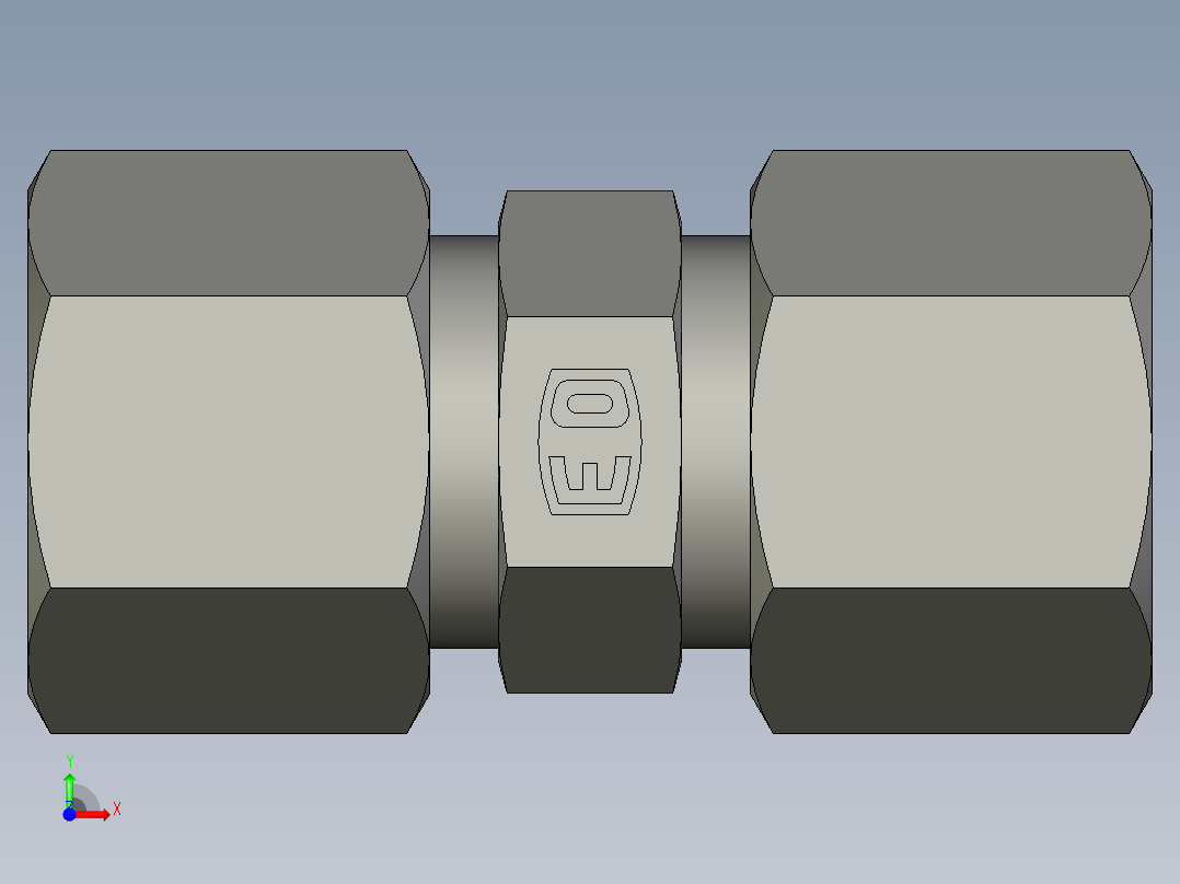 卡套式工业通用硬管接头EO Union G10ZS71前视图