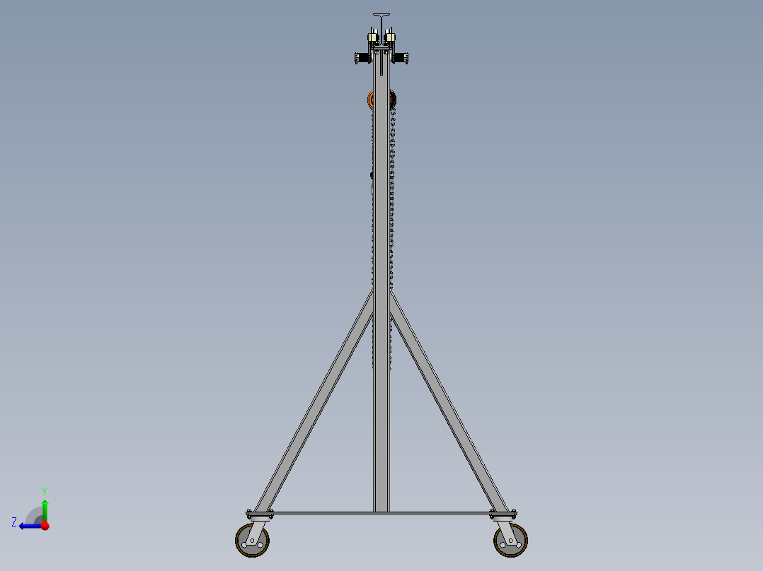 龙门起重机右视图