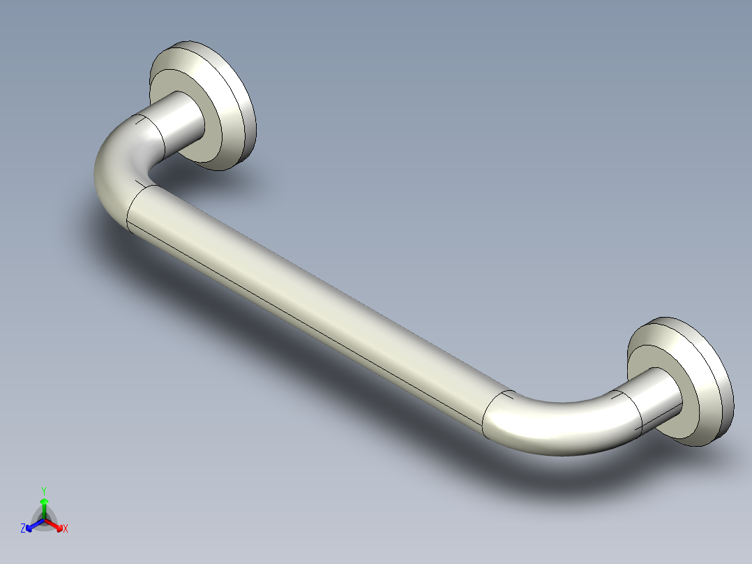 取手(不銹鋼)EB(B)-3D多系列多零件图纸模型正等轴测图