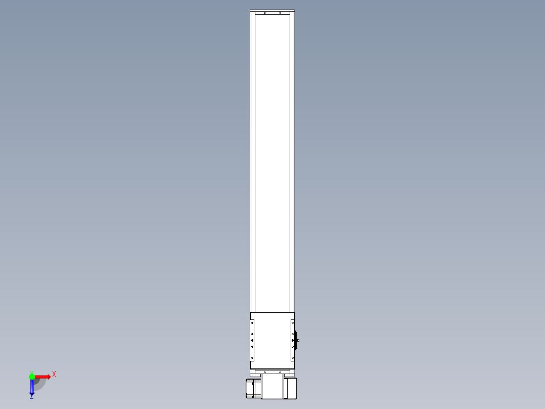 同步带全封闭直线模组TPA-HCB-14D-120-L900-RP-C-P40-N3俯视图