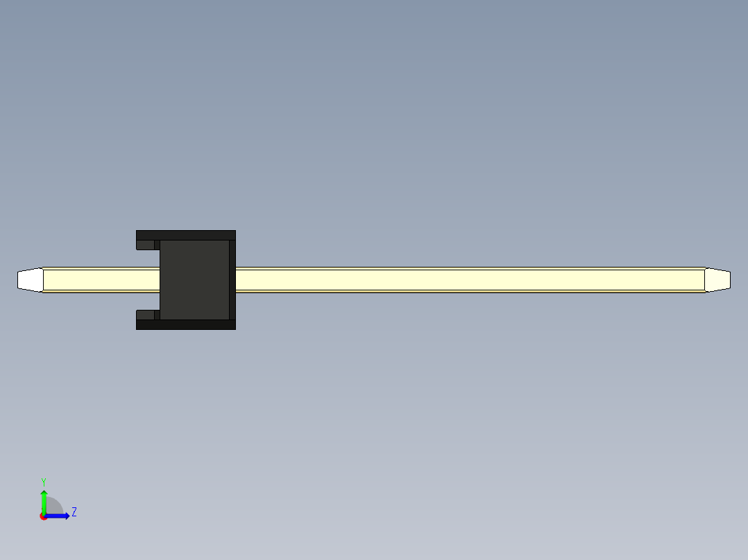 彩色公头100mil（2.54mm）系列-DS1021_black_1x31p_100mil_Type5_rev1.0左视图