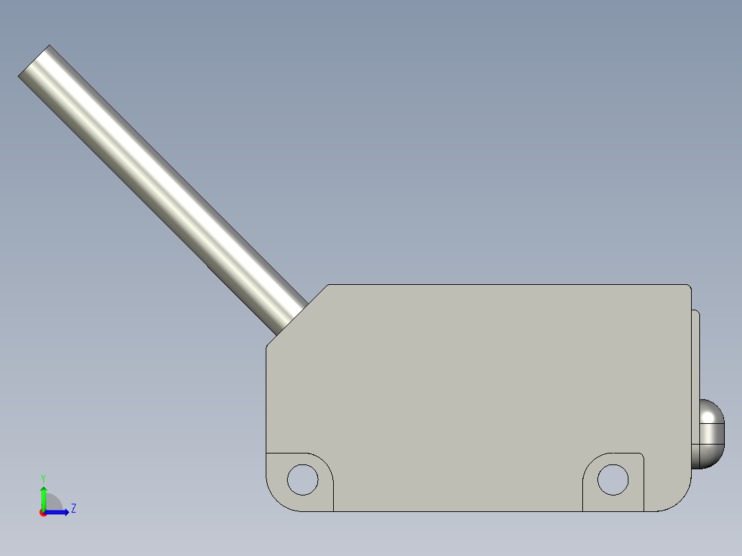 基恩士PZ-M51_kc图纸模型左视图
