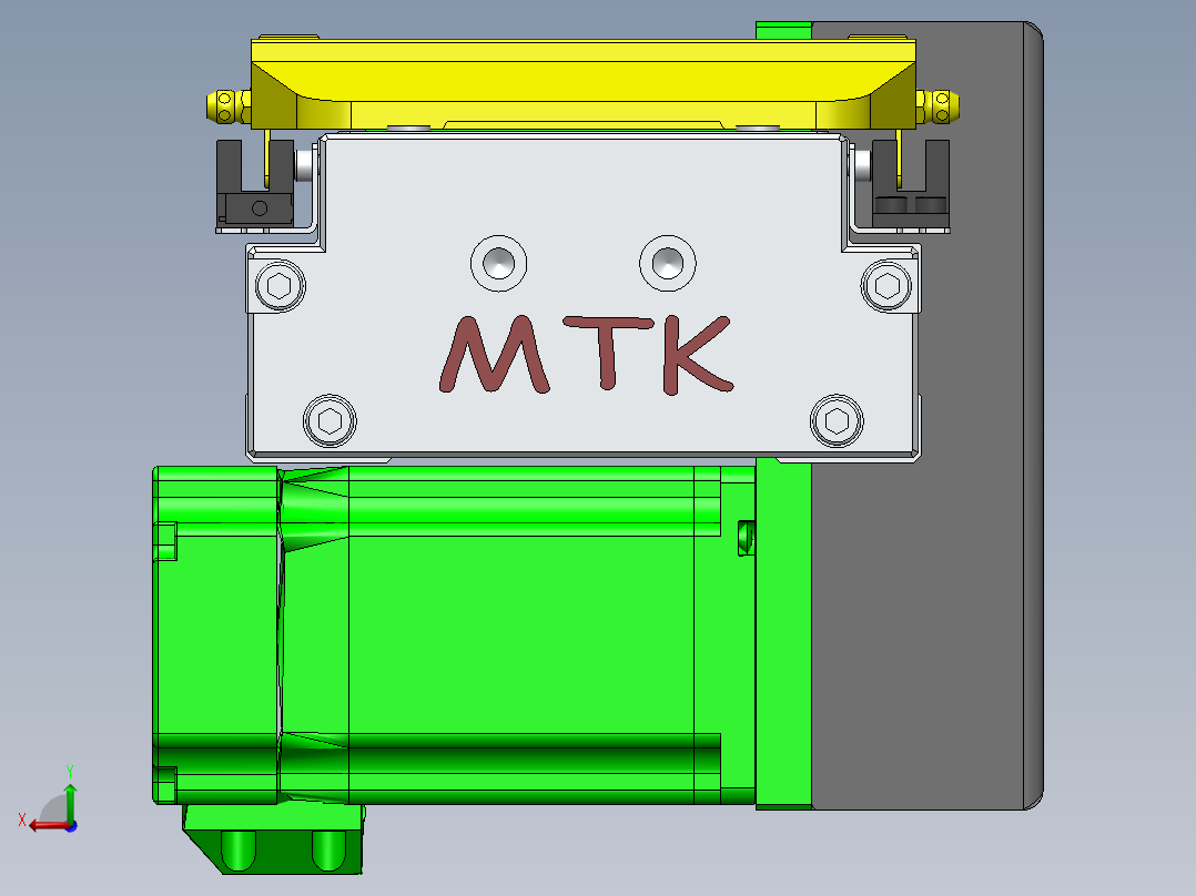 GTA内嵌同步带全封闭GTA12-LD-60步进后视图