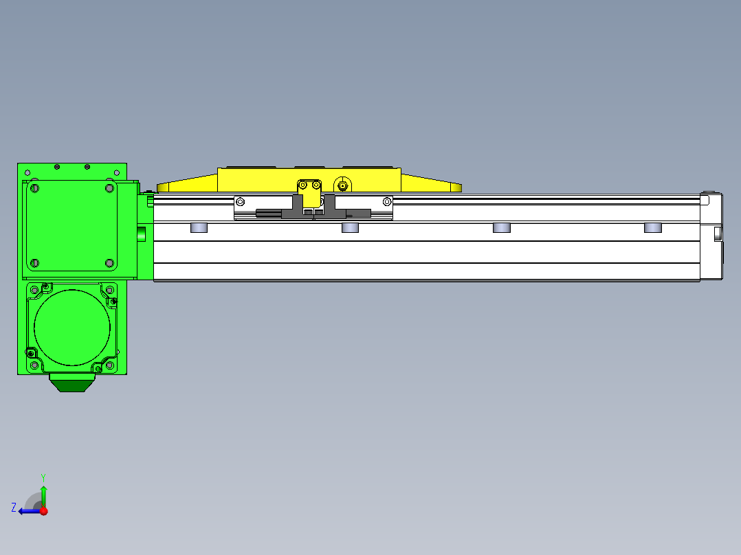 GTA内嵌同步带全封闭GTA12-LD-60步进右视图