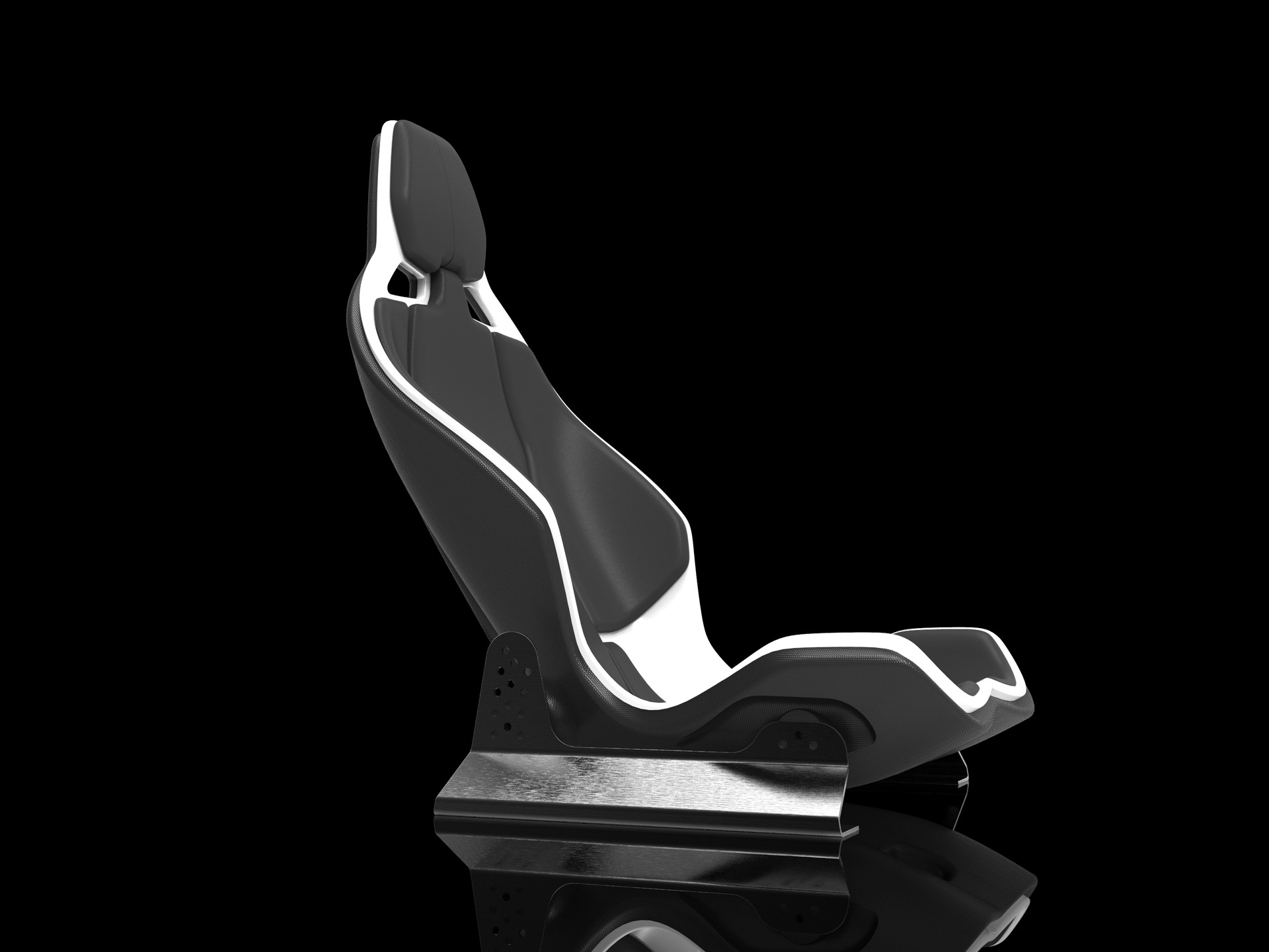 带导轨的高性能汽车座椅