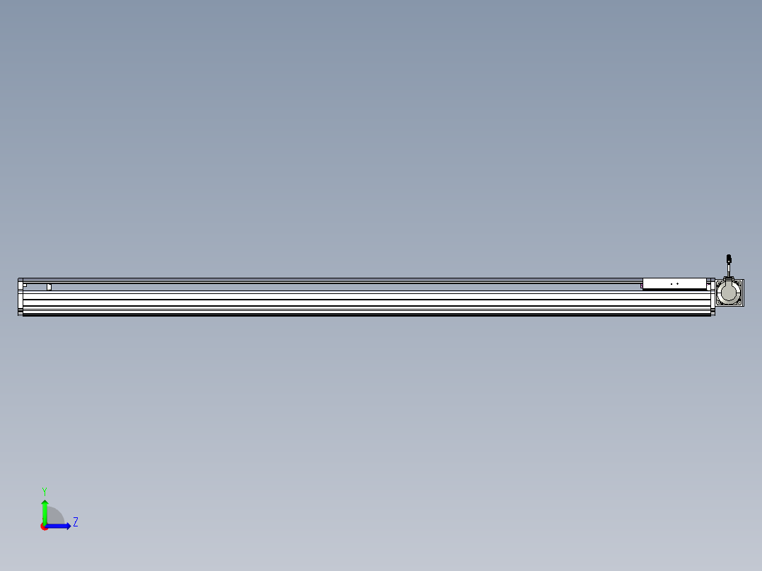 东锦同步带传动-直线滑台模组DH210B-L150-S1950-BL-P750W-C3左视图