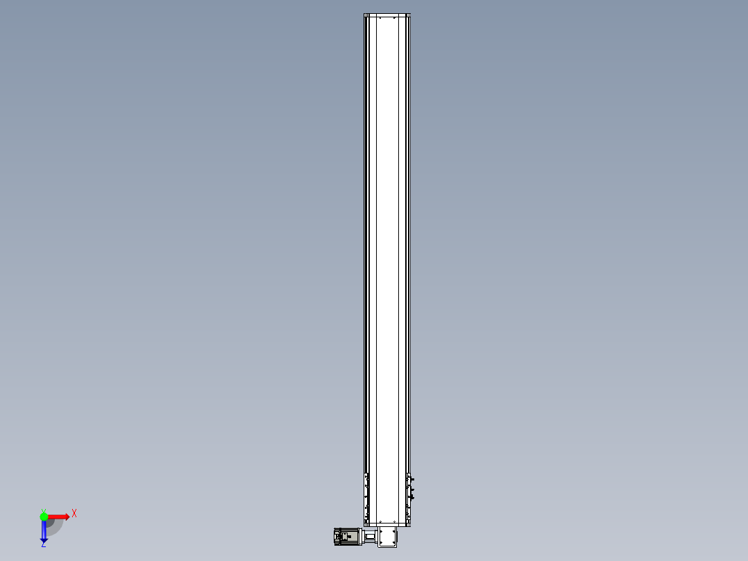 东锦同步带传动-直线滑台模组DH210B-L150-S1950-BL-P750W-C3俯视图