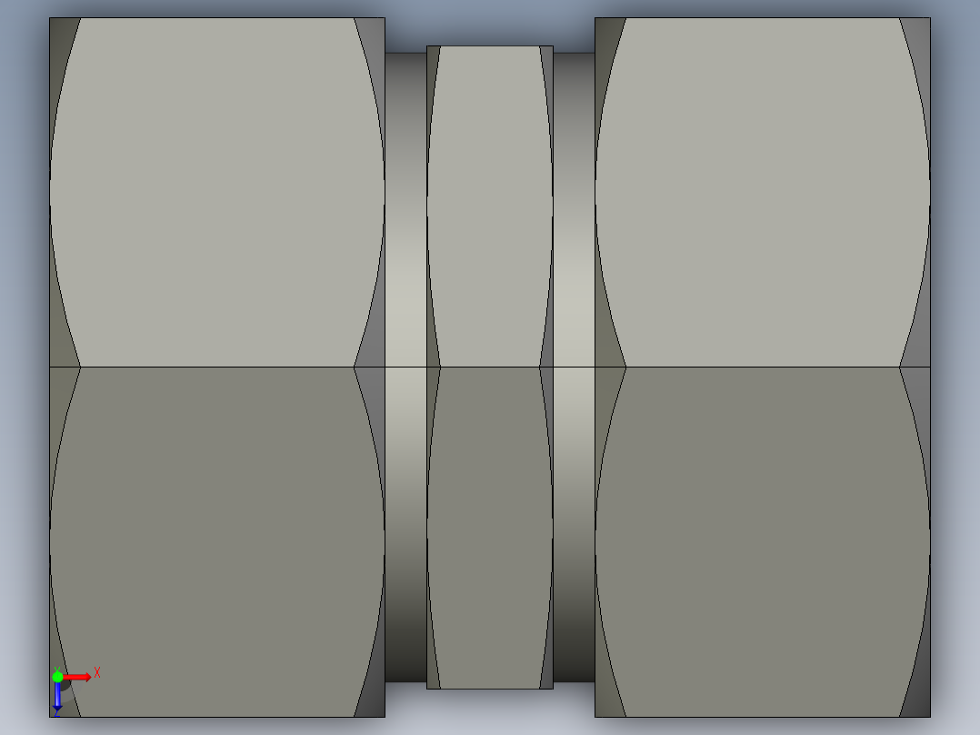 卡套式工业通用硬管接头EO Union G35LCF俯视图