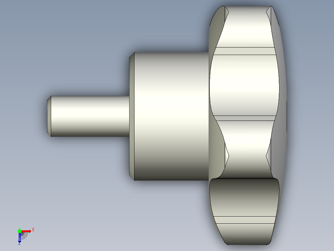 星型把手VC.192p-3D多系列多零件图纸模型俯视图