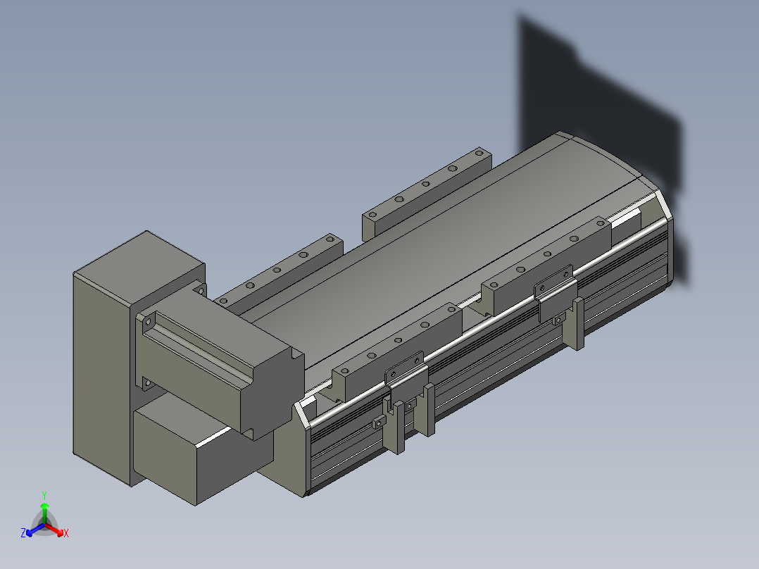 直线模组WG-LHB12-S100-LU设计图纸