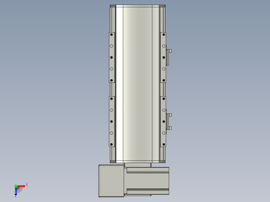 直线模组WG-LHB12-S100-LU设计图纸俯视图