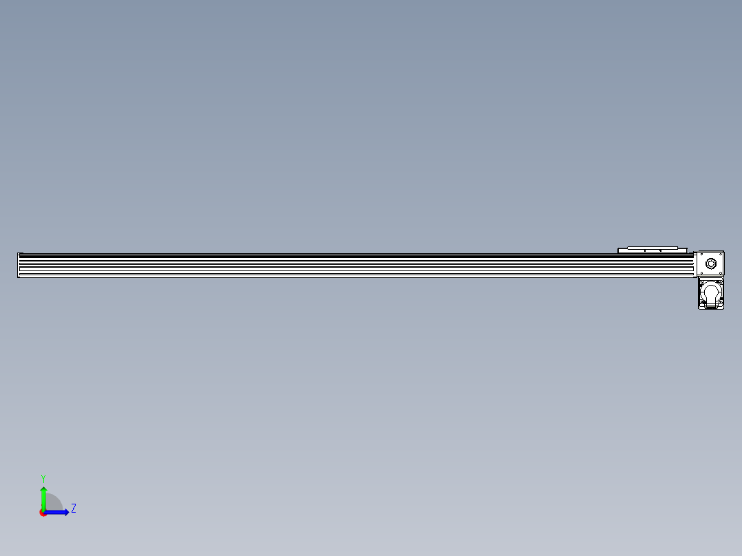 同步带全封闭直线模组TPA-HCB-14D-120-L1500-RP-C-P40-N3左视图