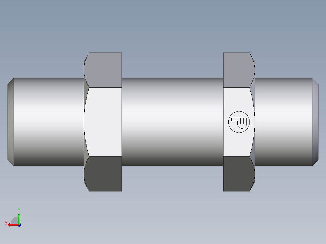 卡套式工业通用硬管接头EO_Bulkhead_union_SV08LOMD71后视图
