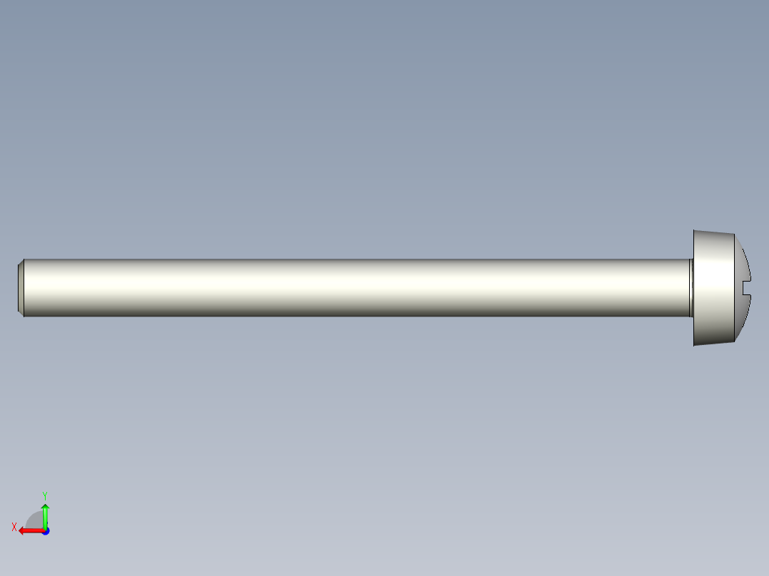 Cross_recessed_head-M6-70-40-6-12-8.stp螺钉-后视图