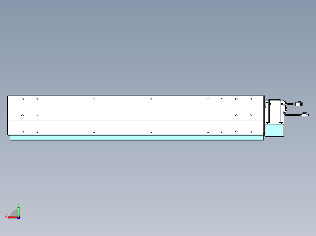 威洛博VBC同步带传动一无尘环境VBC14-L45-S600-BLD-ZP40-C3后视图