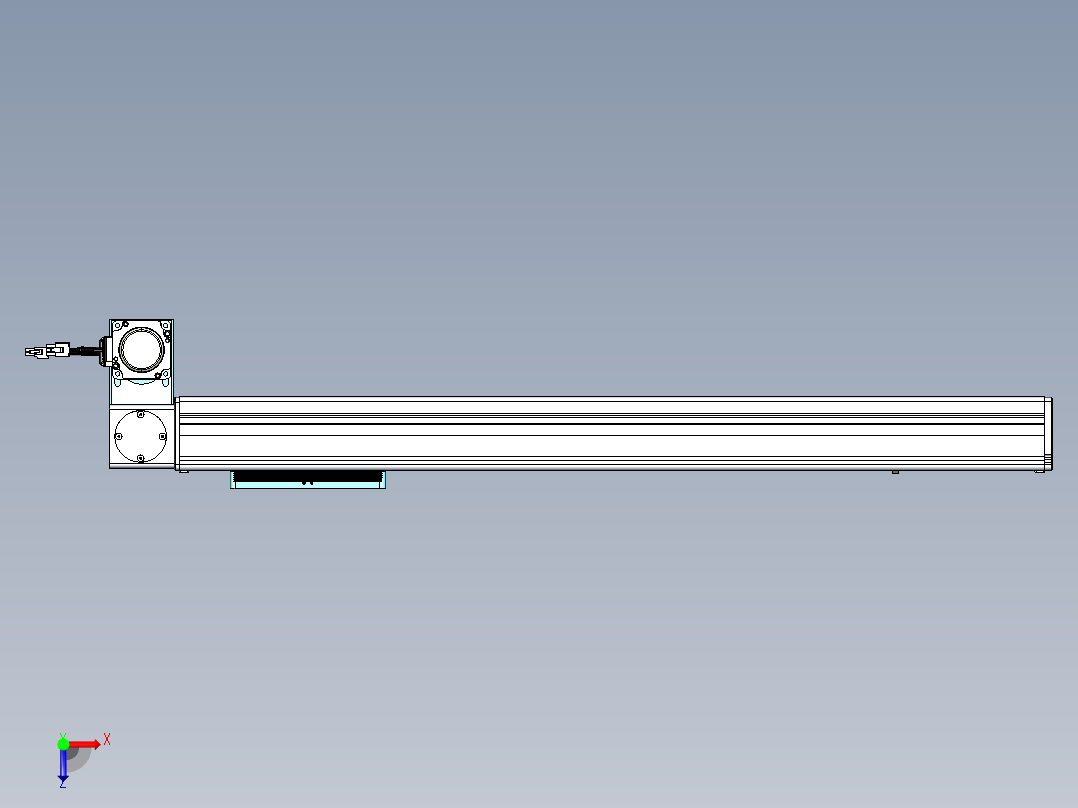 威洛博VBC同步带传动一无尘环境VBC14-L45-S600-BLD-ZP40-C3俯视图