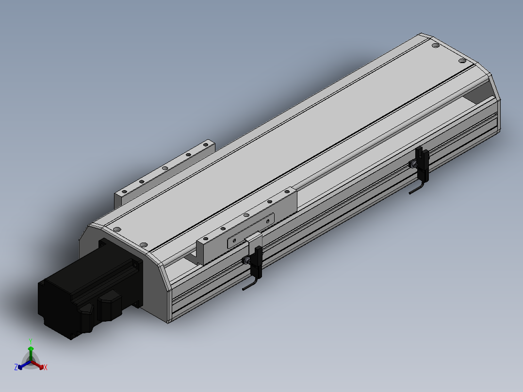 精密模组MY140-T10-250L-BC-P40B-C4-C正等轴测图