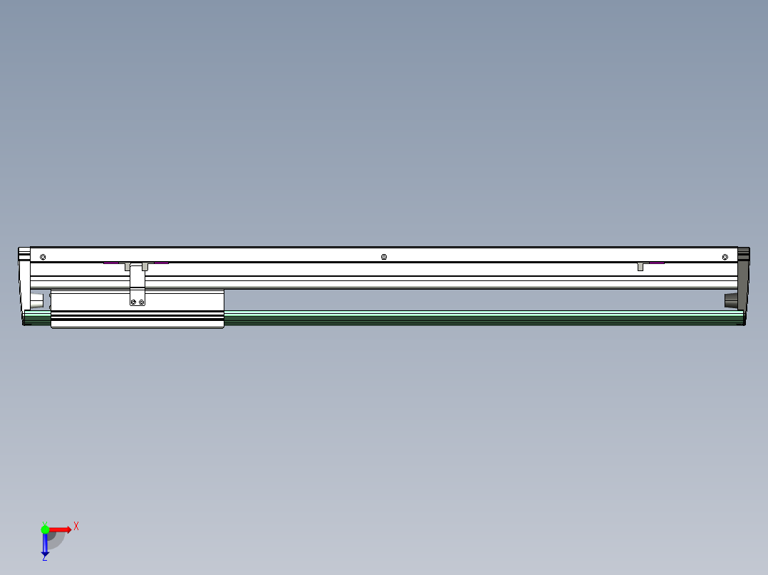 威洛博VL系列直线电机模组-VL22H3-S600俯视图