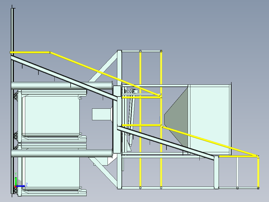 喂料装置左视图