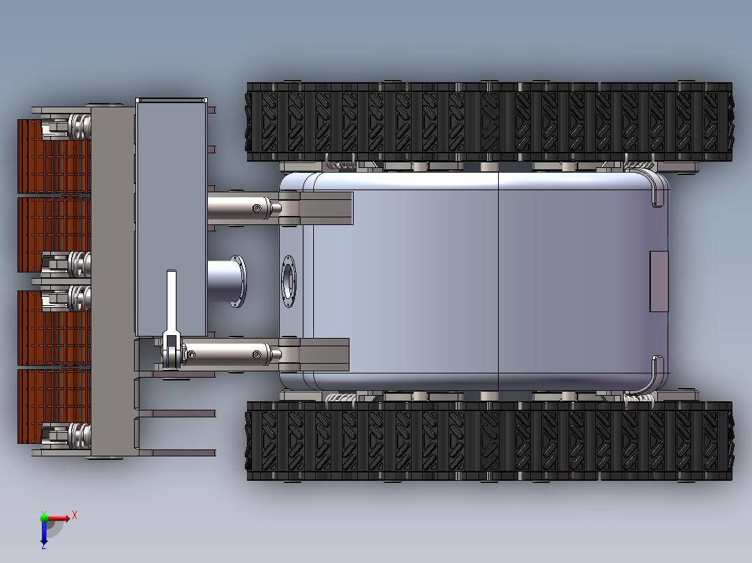 道路除冰机 (2)俯视图