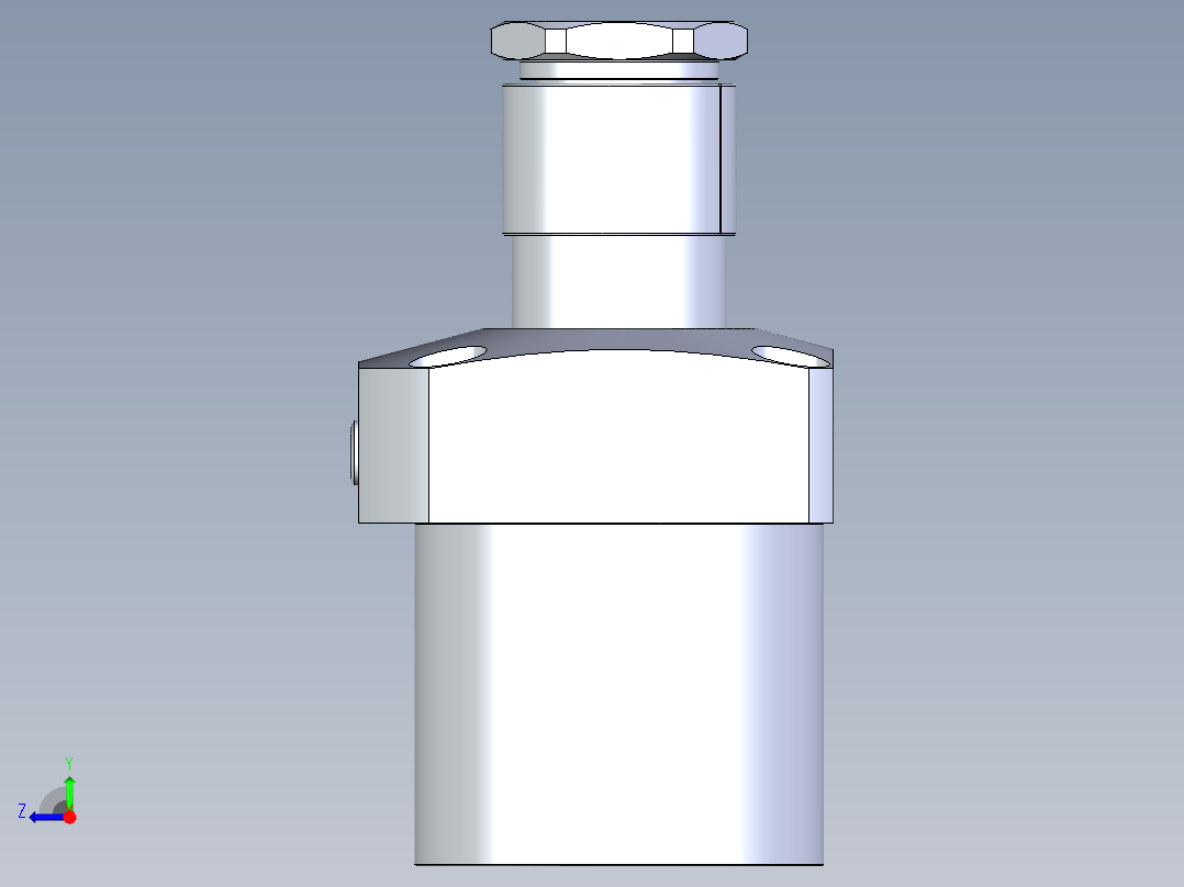 KOSMEKLG1050-GL-Y30多系列多零件图纸模型右视图
