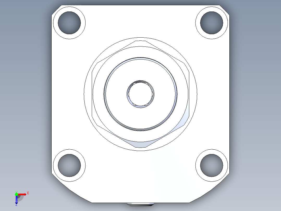 KOSMEKLG1050-GL-Y30多系列多零件图纸模型俯视图