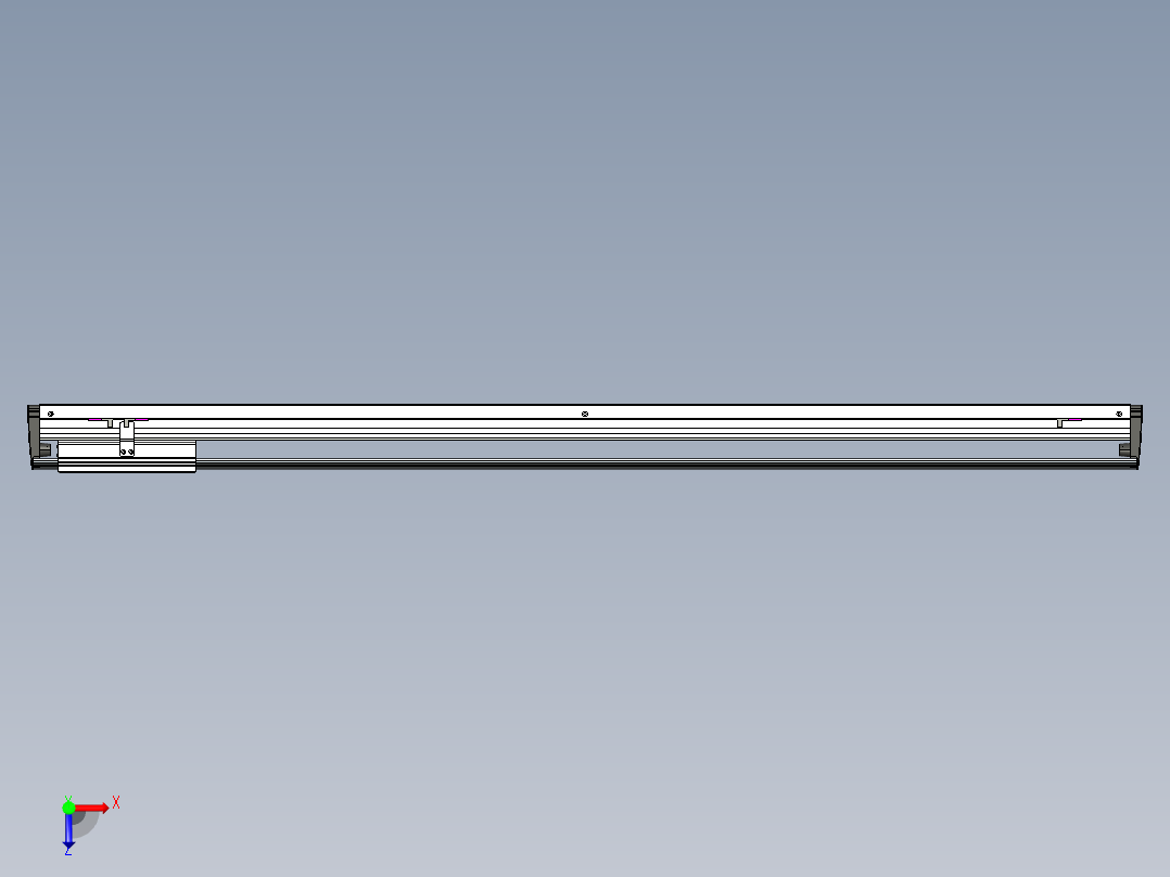 威洛博VL系列3d模型模组VL17E2Y-S1200俯视图